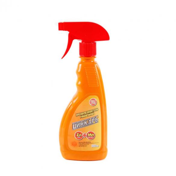 AGAT-AVTO / Преобразователь ржавчины ЦИНКАРЬ 500 мл с распылителем (тригер) (12)